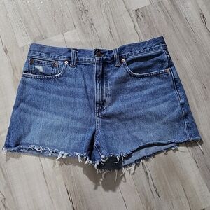Madewell Relaxed Denim Shorts Size 28 Medium Wash